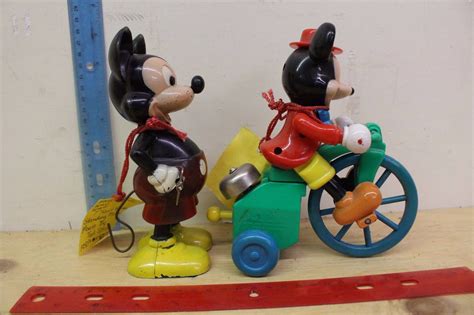 Two Vintage Mickey Mouse Toys