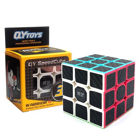 Qiyi Warrior S Version 3x3x3 Speed Rubiks Cube Carbon Fiber Lazada Ph