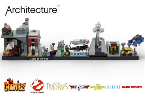 Lego Moc Cults Of The 80s Skyline Architecture By Momatteo79 Rebrickable Build With Lego
