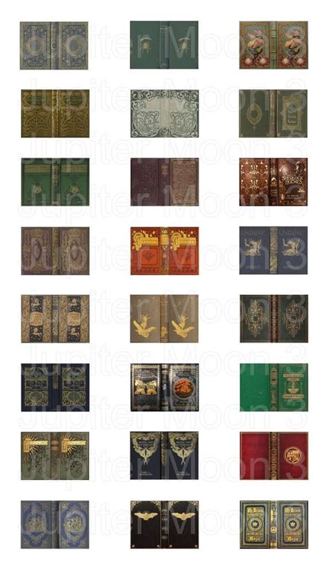 Victorian Dollhouse Book Covers Series 1 Of 2 112 Pdf Etsy Dollhouse