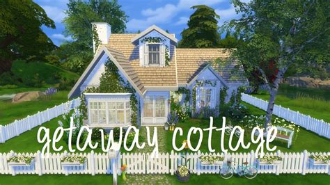 The Sims 4 Getaway Cottage Cc Speed Build Youtube