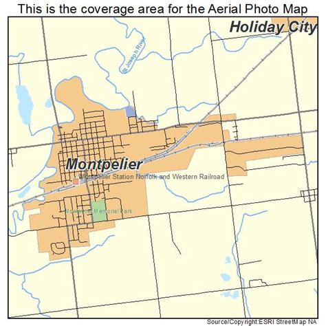 Aerial Photography Map Of Montpelier Oh Ohio