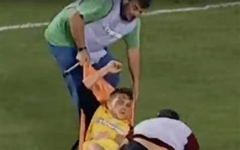 Watch Injured Soccer Player Receives Worst Medical Attention Ever