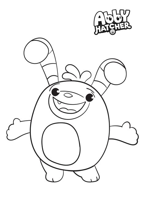 Abby Hatcher Bozzly Coloring Pages Abby Hatcher Coloring Pages