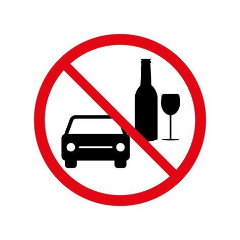 Drunk driving vector sign on white background 9882770 Vector Art at