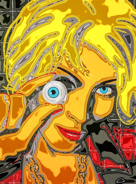 Grid Woman Psychedelic Painting By Joe Ciccarone Pixels