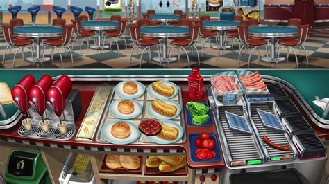 Cooking fever fast food court level 2 with 3 stars - YouTube