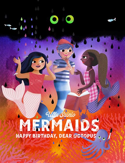 Kids have a great time coloring in this birthday clown, and they also get letter recognition practice as they brighten up the happy birthday message. Mermaids - Happy Birthday, dear Octopus - Mimi Mermaid