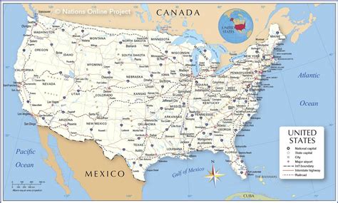 Usa Map With States And Cities Amazon Com Conquest Maps United States