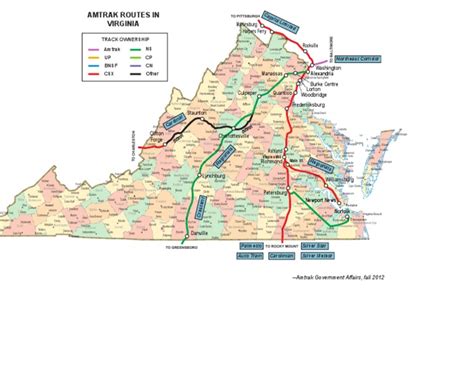 Amtrak Virginia Train Routes Virginia Railway