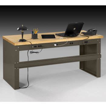 Lift and level even large cabinets or furniture with these heavy duty corner levelers. Heavy-Duty Steel Desk - Wood Top - OFG-DS0048 ...
