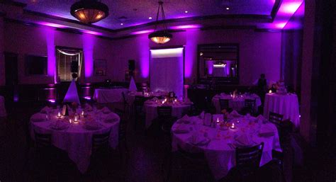 Deep Purple Room Uplighting At Maggianos In Dtc So Moody Event