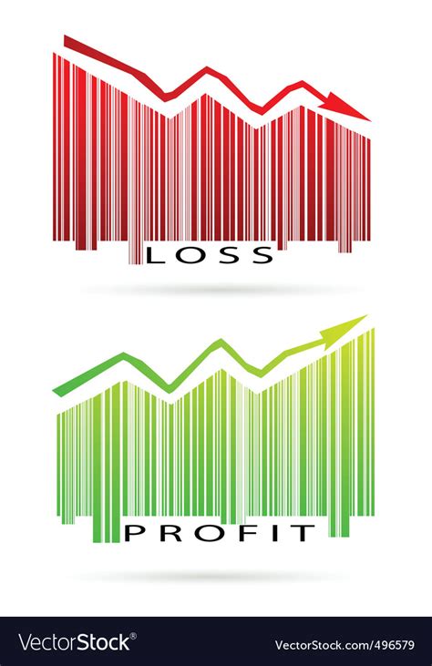 Profit And Loss Graph Royalty Free Vector Image