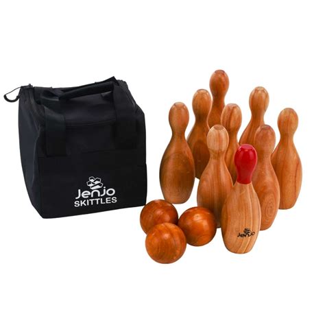 outdoor wooden skittles bowling lawn game set buy bowling toys 9354985000649