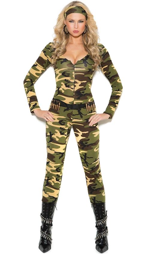 Sexy Army Jumpsuit Womens Costume Womens Sexy Army Costume