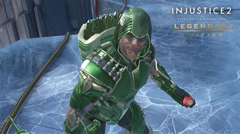 Injustice 2 Green Arrow Level 30 Epic Gear Hood Youtube