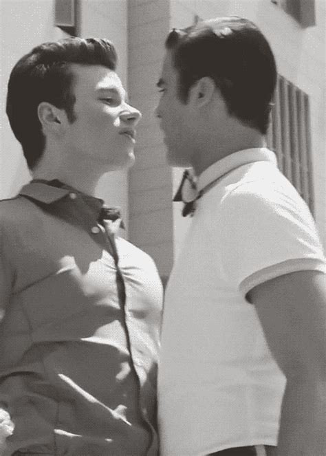 This Is My Favourite Klaine Kiss Fs Blaine And Kurt Chris Colfer Glee