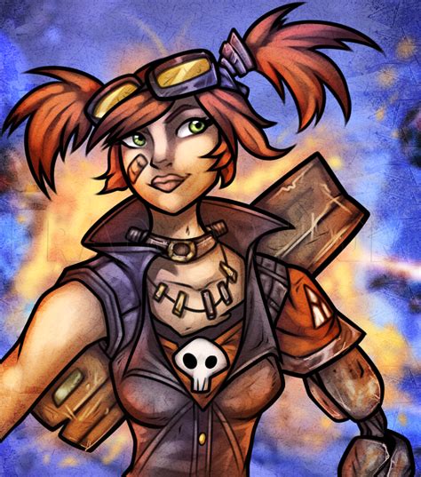 How To Draw Gaige From Borderlands Step By Step Drawing Guide By Dawn DragoArt