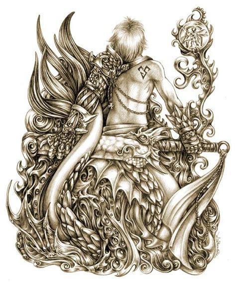 Ive Always Liked This Design For A Tattoo As A Ffx Fan Pencil Art