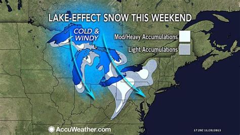 Cold To Trigger Heavy Lake Effect Snow This Weekend The Survival