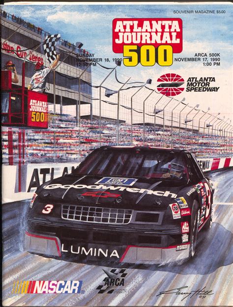 Earnhardt, who has led the standings since the second race of the. Atlanta Int'l Raceway NASCAR Auto Race Program 11/1990 ...