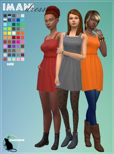 Simsworkshop Imani Dress Recolored By Standardheld • Sims 4 Downloads