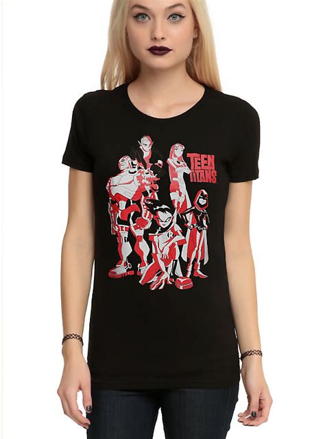 Teen Titans Group Girls T Shirt Hot Topic