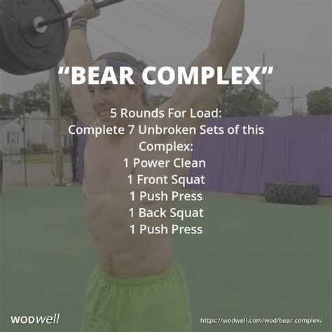 Bear Complex Workout Functional Fitness Wod Wodwell Crossfit