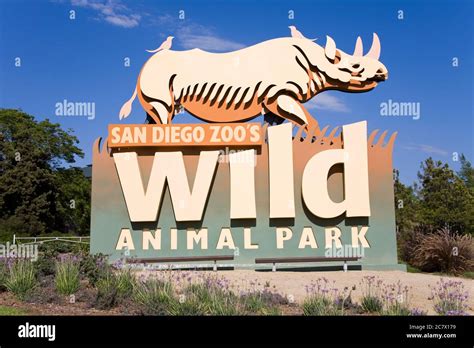 Sign For San Diego Zoos Wild Animal Park Escondido San Diego County