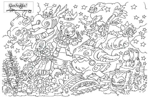 For boys and girls, kids and adults, teenagers and toddlers, preschoolers and older kids at school. GarSeeYa!!! Random Lines.: Colouring Pages.