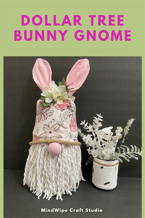 Diy Dollar Tree Easter Bunny Gnome Dollar Tree Easter Crafts Easter