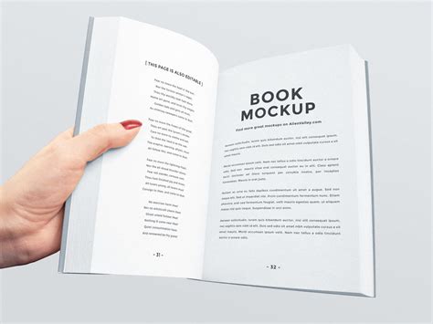 Download Free Open Book Mockup | Free Mockup | Open book, Design ...