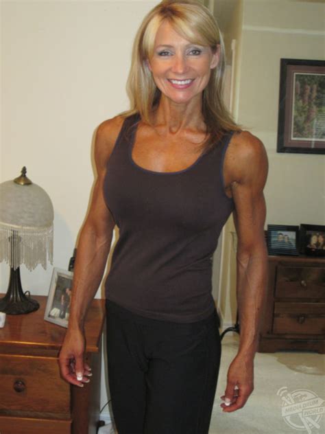 woman injects some muscle into grandmother with incredible bodybuilding physique media drum