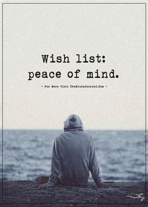 Peace Of Mind Quotes Shortquotescc