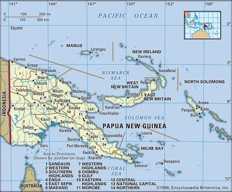 Карта Папуа Новая Гвинея описание страны география история Атлас