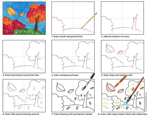 The warm orange and yellow sunsets make our mood warm and calm. How To Draw A Landscape Easy Step By Step