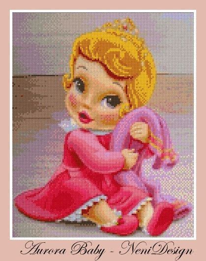 4.8 out of 5 stars 57. Baby Princess Aurora cross stitch pattern instant by ...