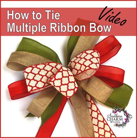 How to tie a bow out of ribbon. How to Tie Multiple Ribbon Bow | Southern Charm Wreaths