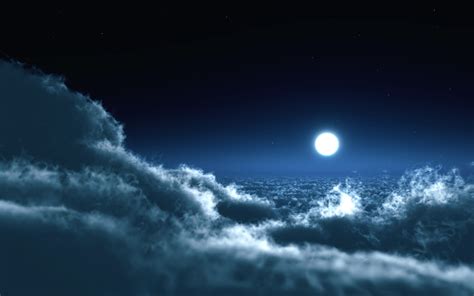 Free Download Wallpaper Clouds Moon Sky Stars Night Desktop Wallpaper