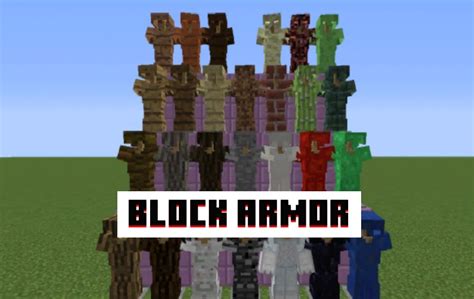 Download Block Armor Mod For Minecraft Pe Block Armor Mod For Mcpe