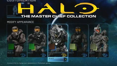Halo The Master Chief Collection Armor Customization Youtube