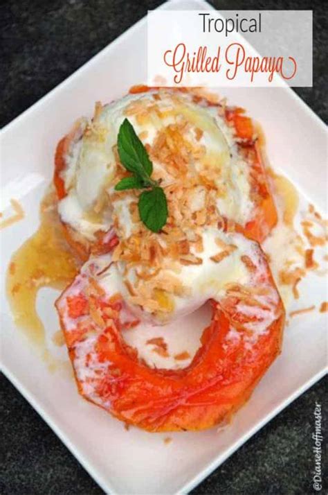 There's no peeling around pineapple eyes or carving papaya is especially helpful when you travel to a tropical climate as it is filled with enzymes that help. Grilled Papaya Recipe and Tips for Grilling Fruit ...