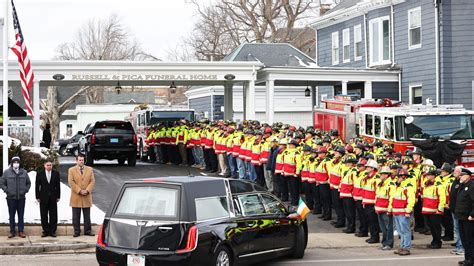 Brockton fire Lt. Michael Mahoney's body returned home to city