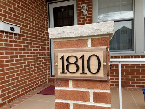 House Number Plaques Esands Woodworking Llc