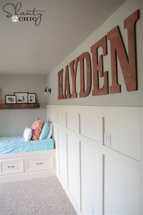 Girls nursery and toddler boy room. Big Wood Wall Letters - Shanty 2 Chic