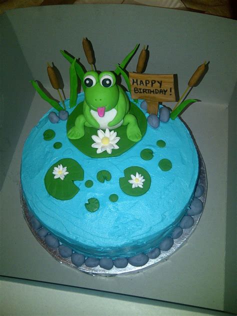 Frog Pond Birthday Cake CakeCentral Com