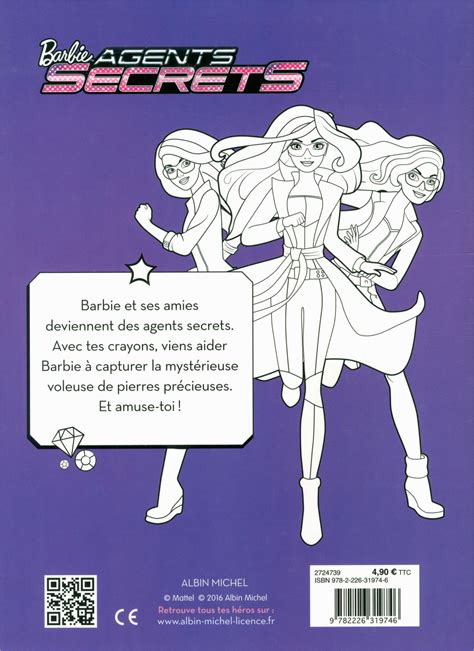 Portail des communes de france : Coloriage à Imprimer Barbie Agent Secret Livre Barbie ...