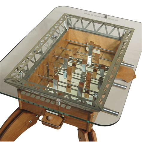 The table is covered with tempered glass for viewing and playing the game, or for normal coffee table uses. Offside Football Coffee Table | Drinkstuff