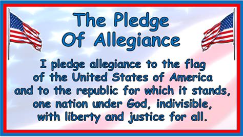 Post it to facebook or any other social media and call out 4. Pledge of Allegiance / Overview