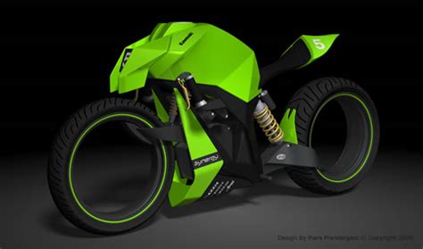 Hubless wheels are just hard not to love—take the verge ts electric motorcycle , for example. Synergy Fuel Cell Motorcycle Concept